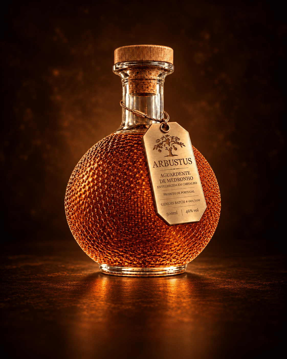 Oak-aged strawberry tree spirit
